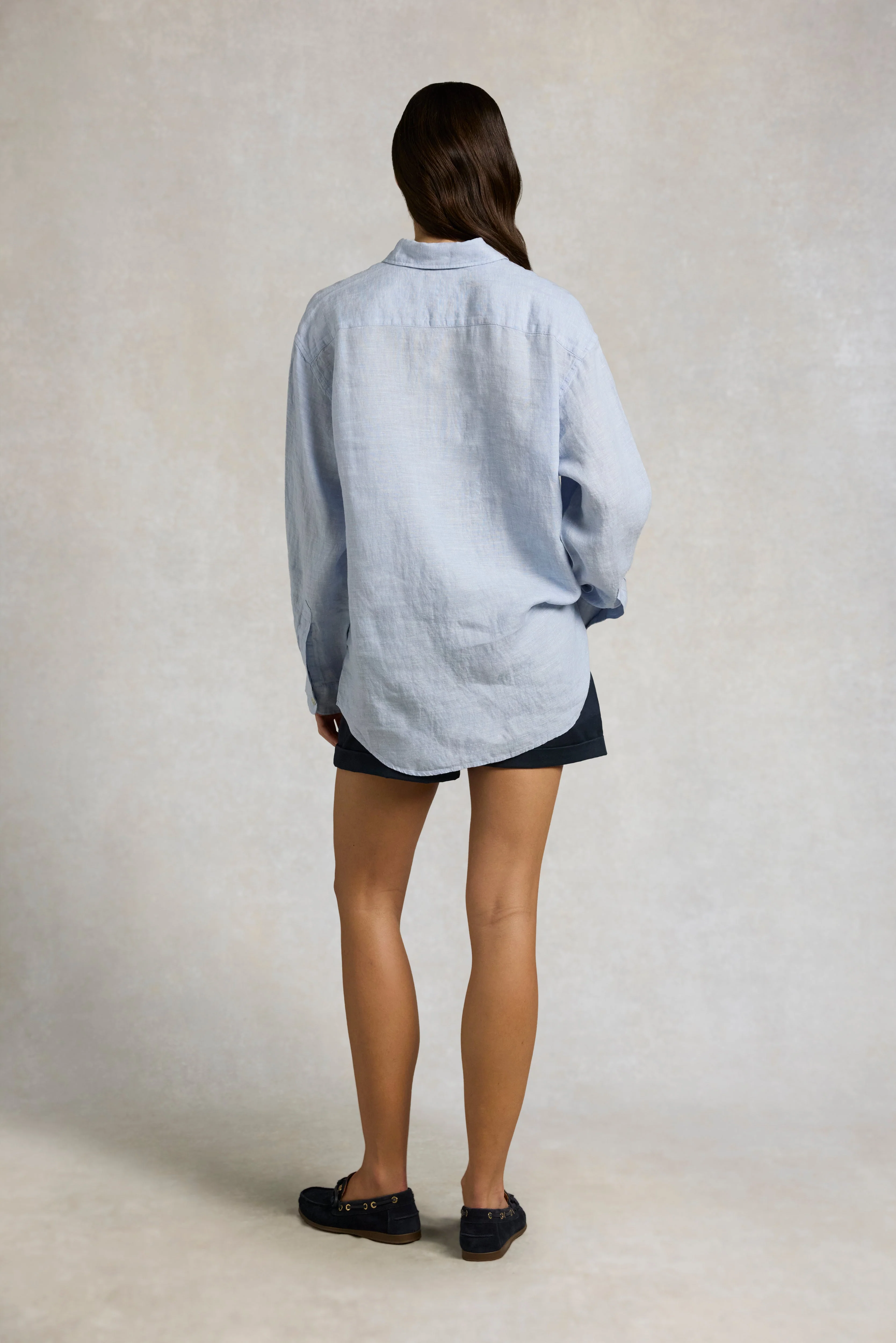 Amalfi Linen Shirt (Light Blue Linen) - Image 5