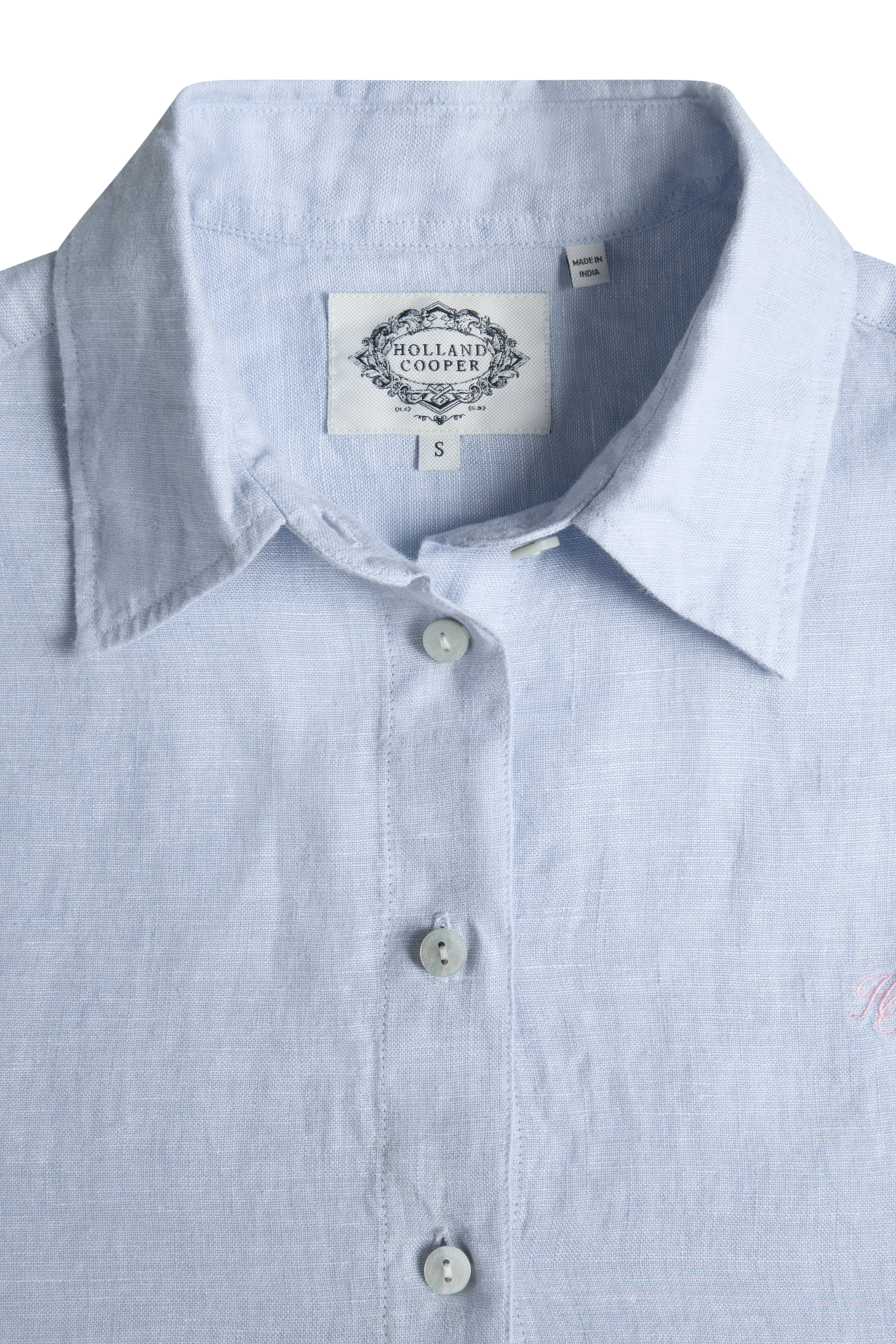 Amalfi Linen Shirt (Light Blue Linen) - Image 7