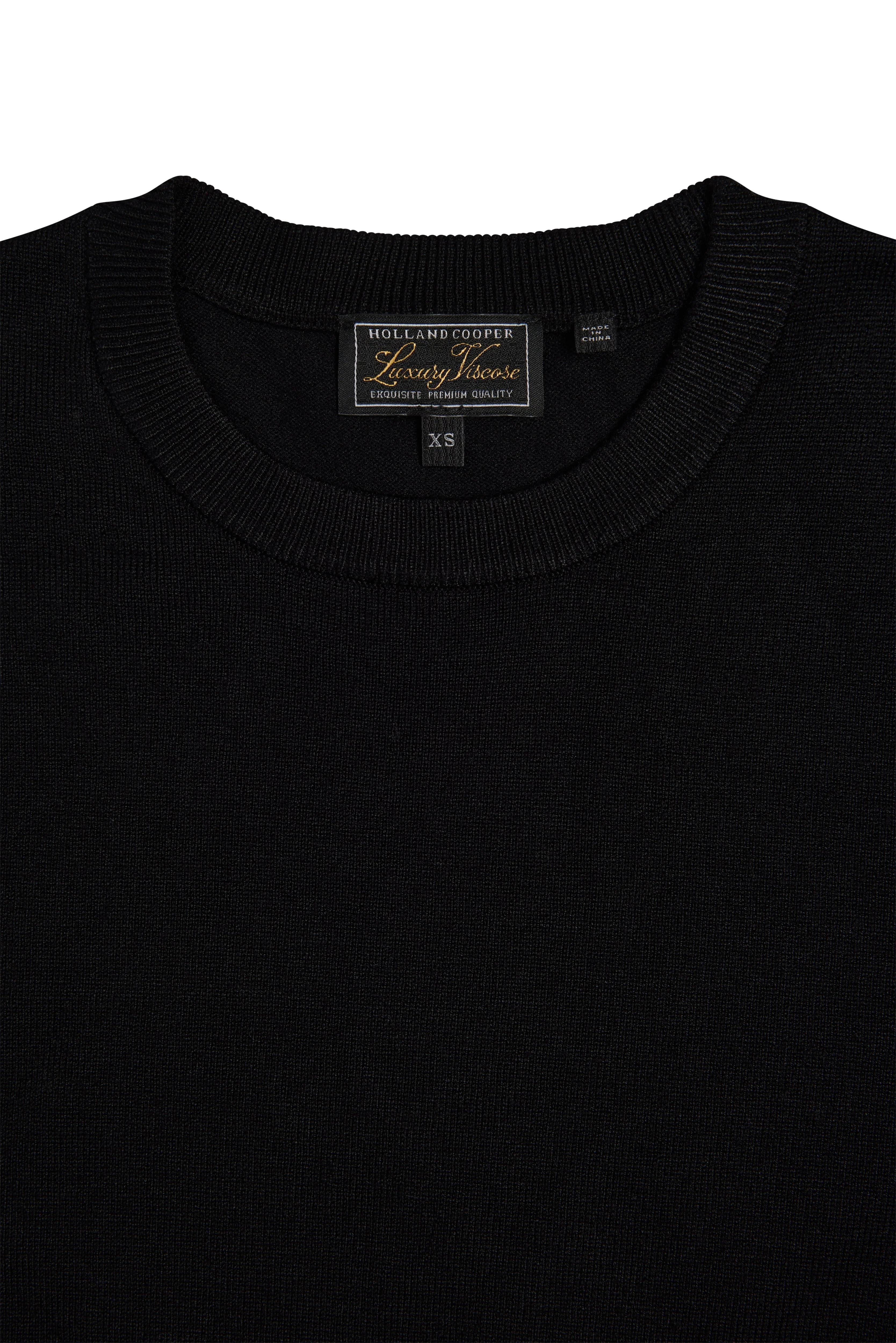 Chiltern Crew Neck Knit (Black) - Image 6