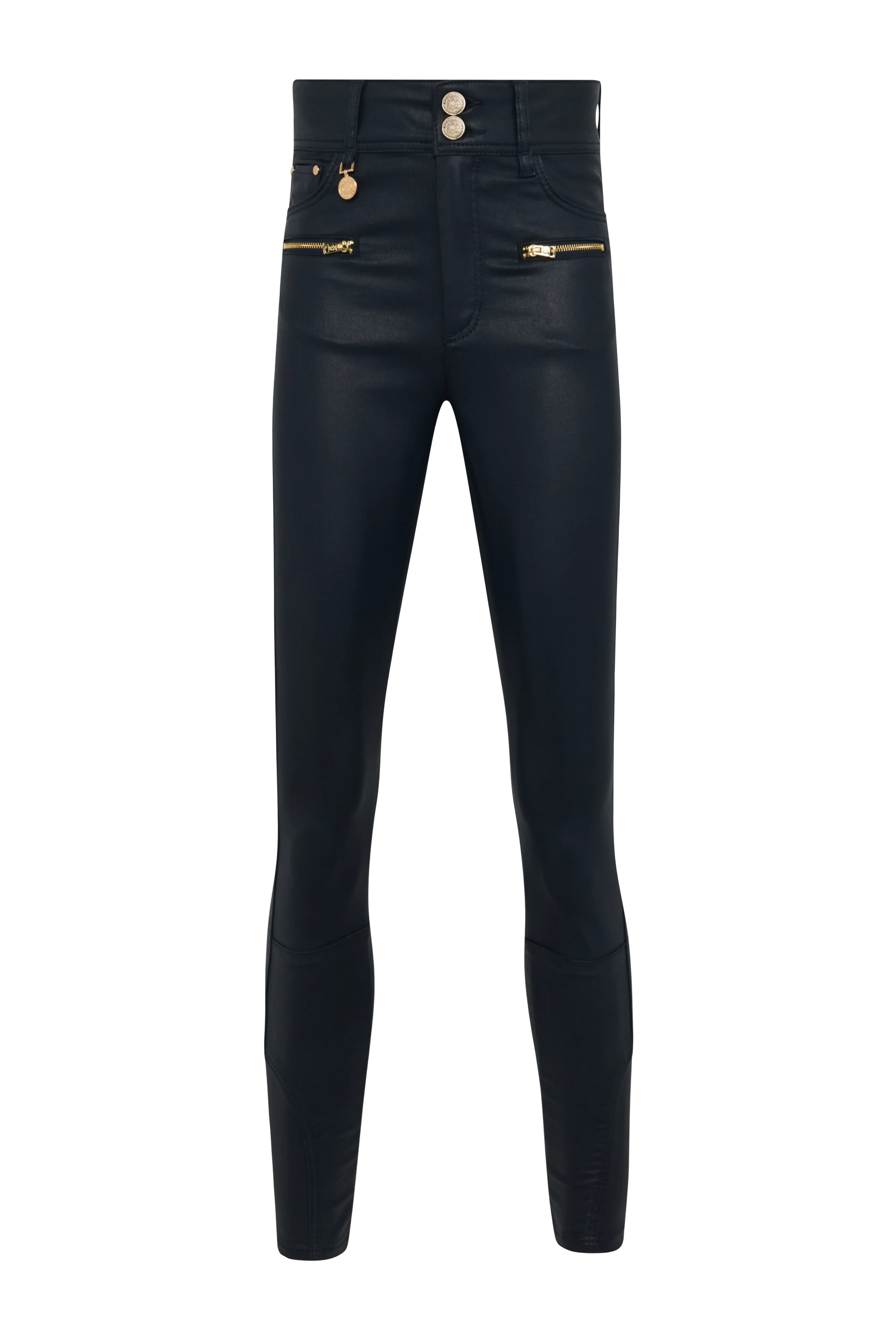 Coated Jodhpur Jean (Black) - Image 5