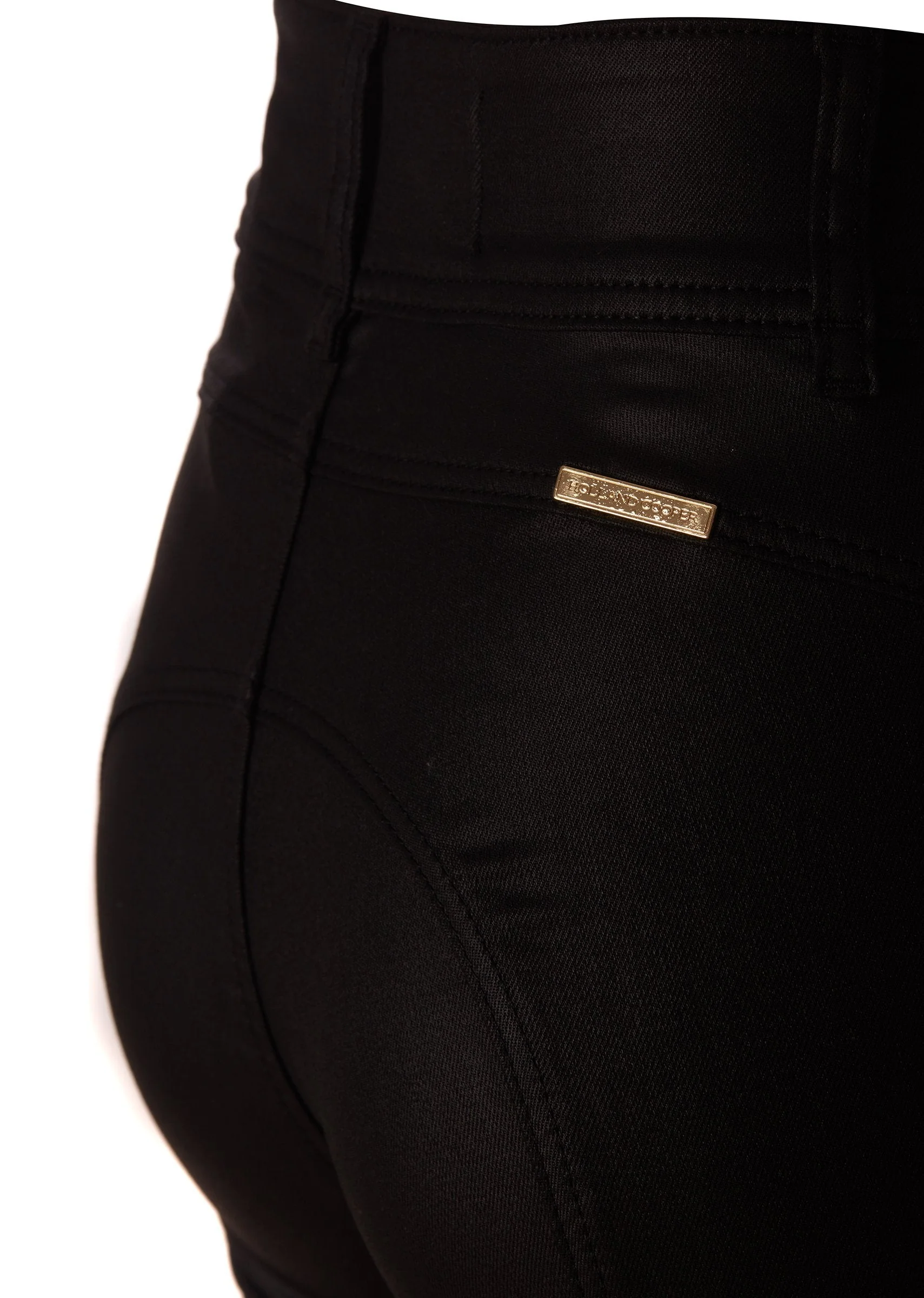 Coated Jodhpur Jean (Black) - Image 7