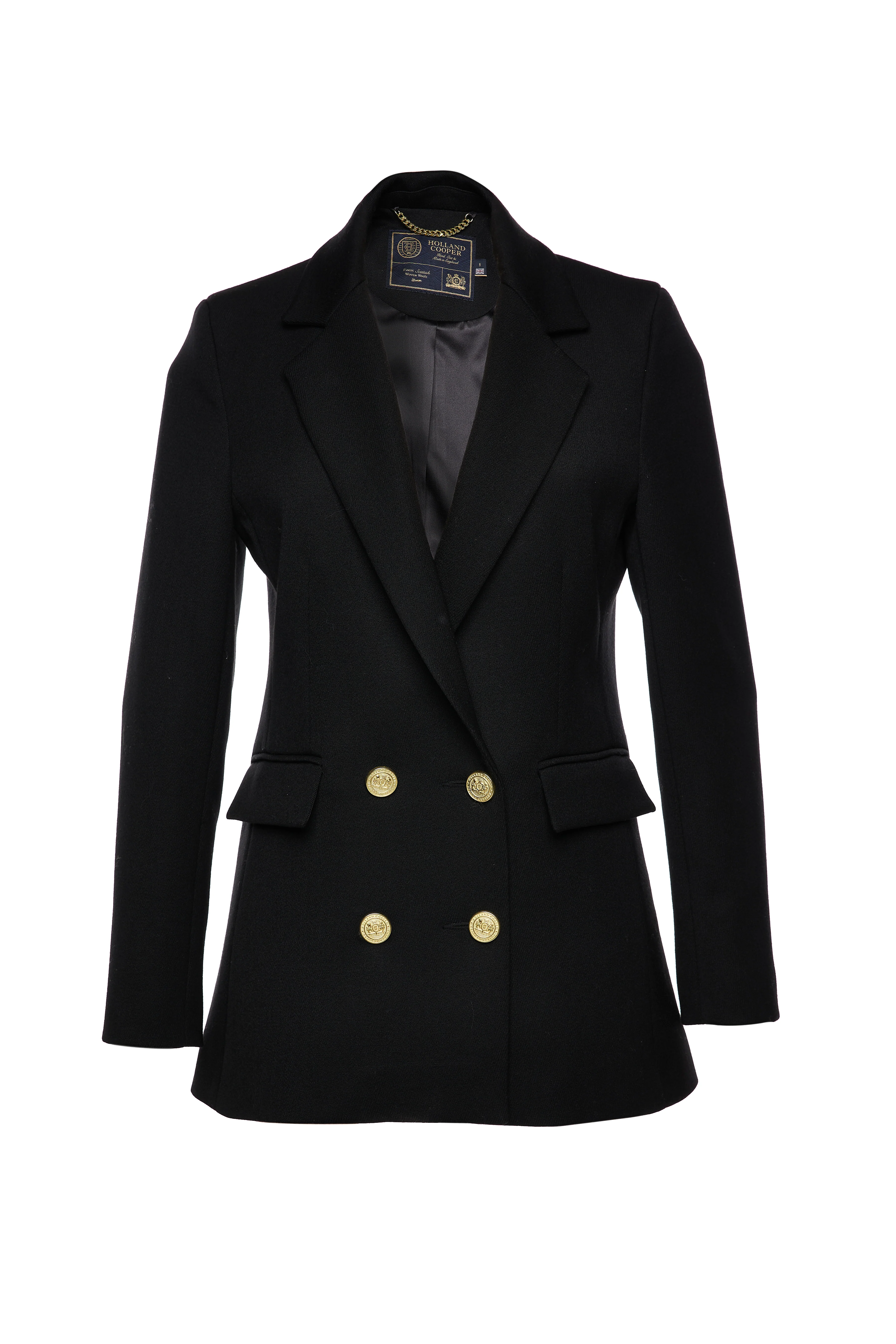 Double Breasted Blazer (Black Linen) - Image 4