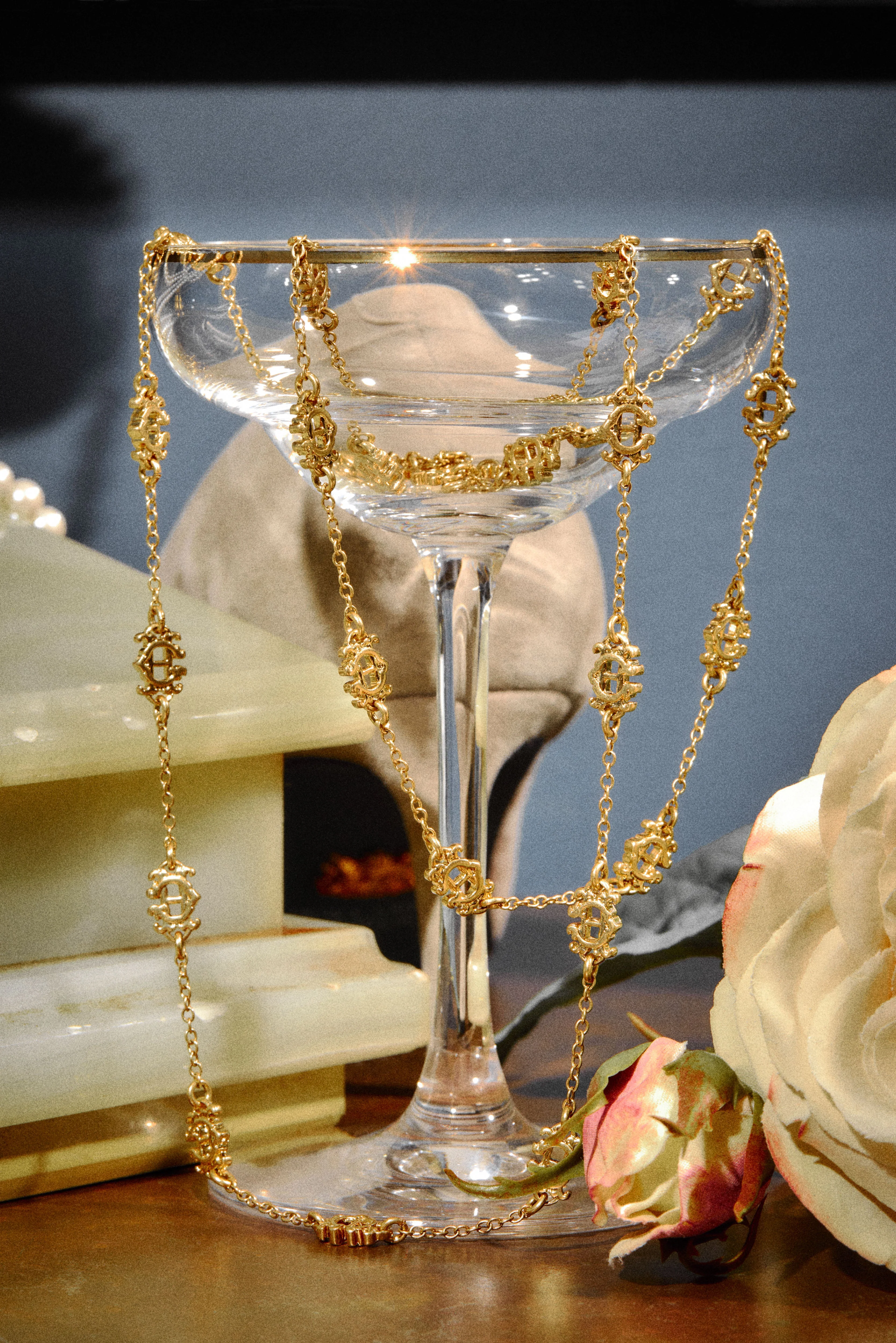Fine Heraldic HC Layered Necklace (Vintage Gold) - Image 2