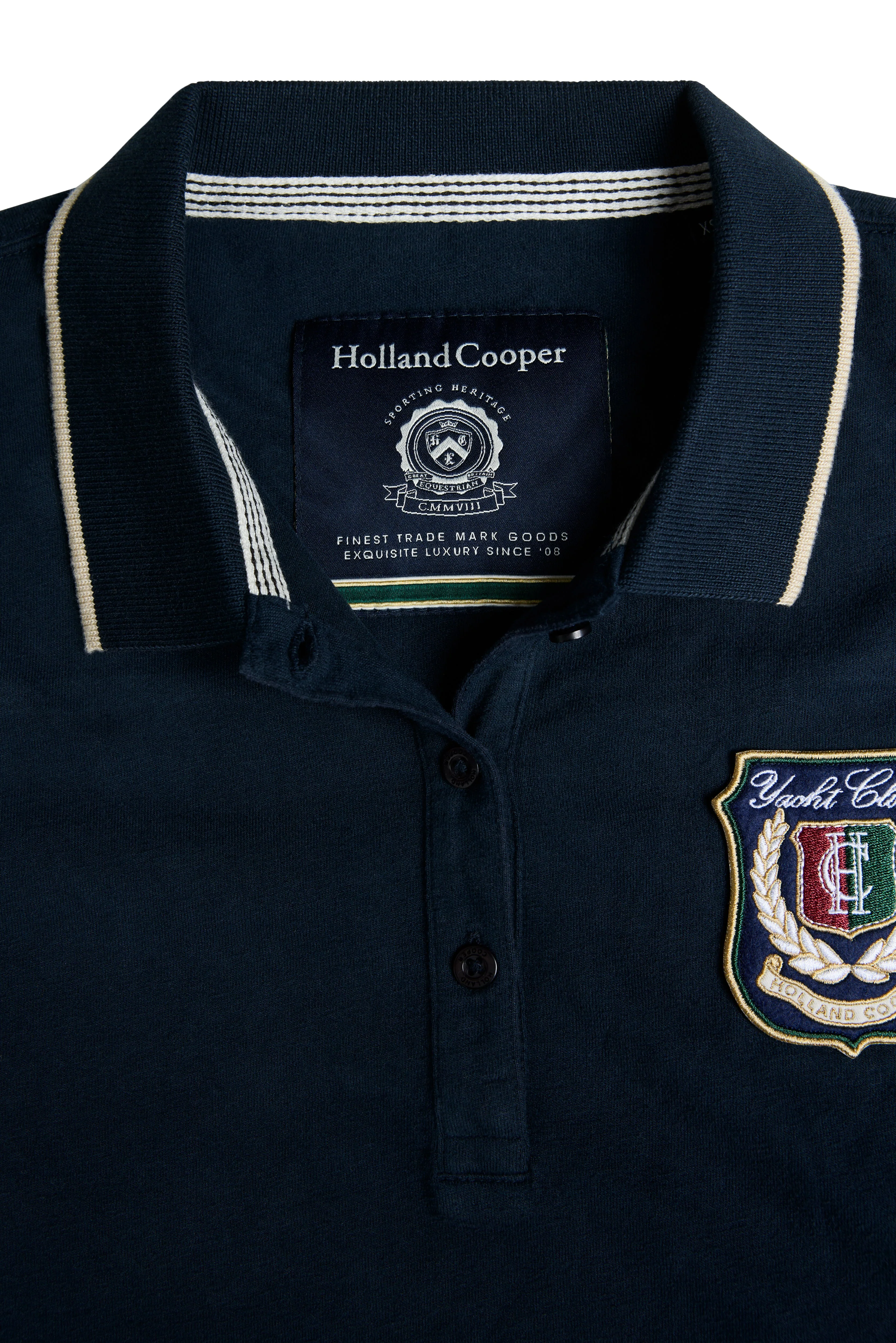 Heritage Short Sleeve Polo Shirt (Ink Navy) - Image 7
