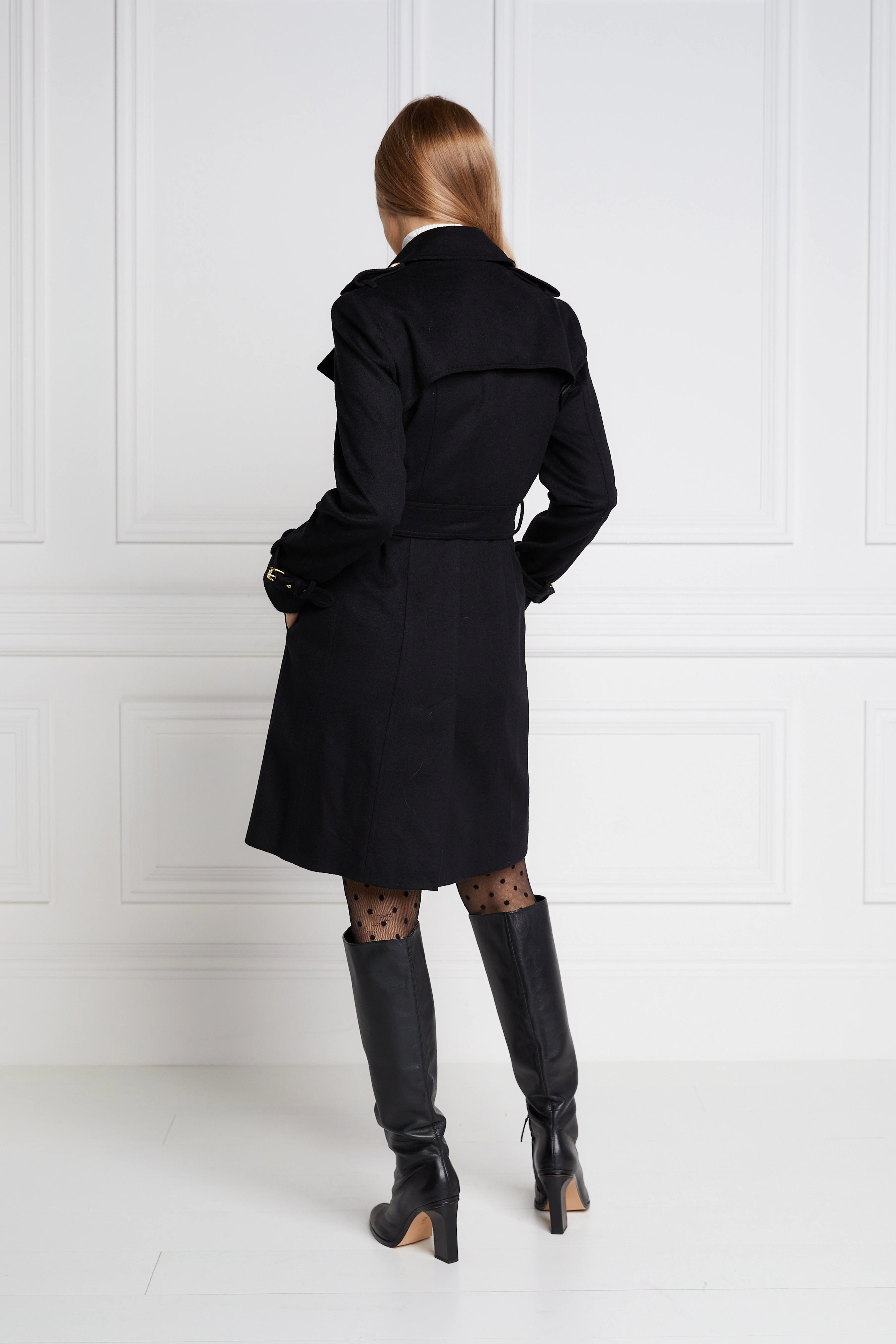 Marlborough Trench Coat (Soft Black) - Image 2