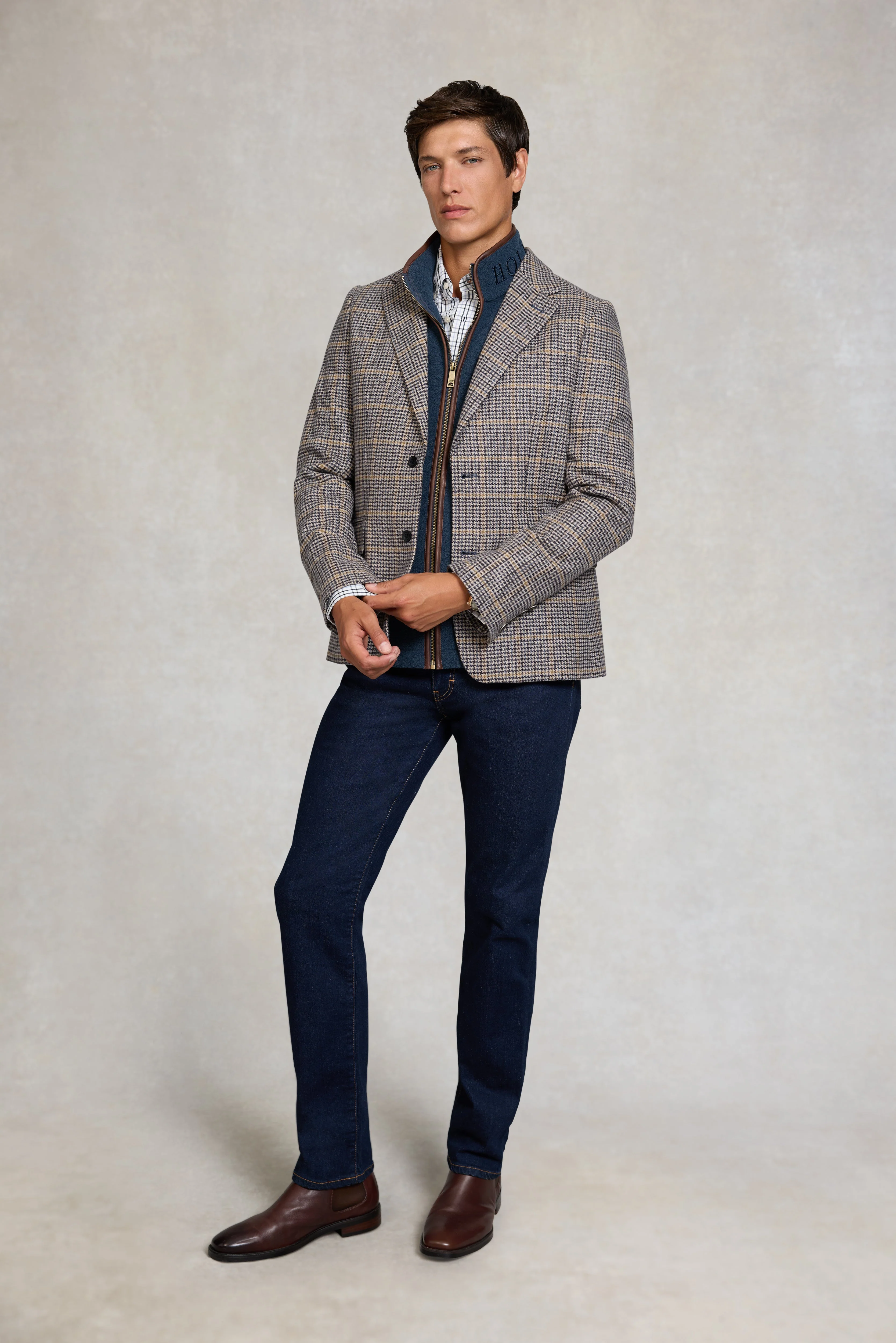 Men's Classic Woven Button Down Shirt (Cheltenham Check Blue) - Image 3
