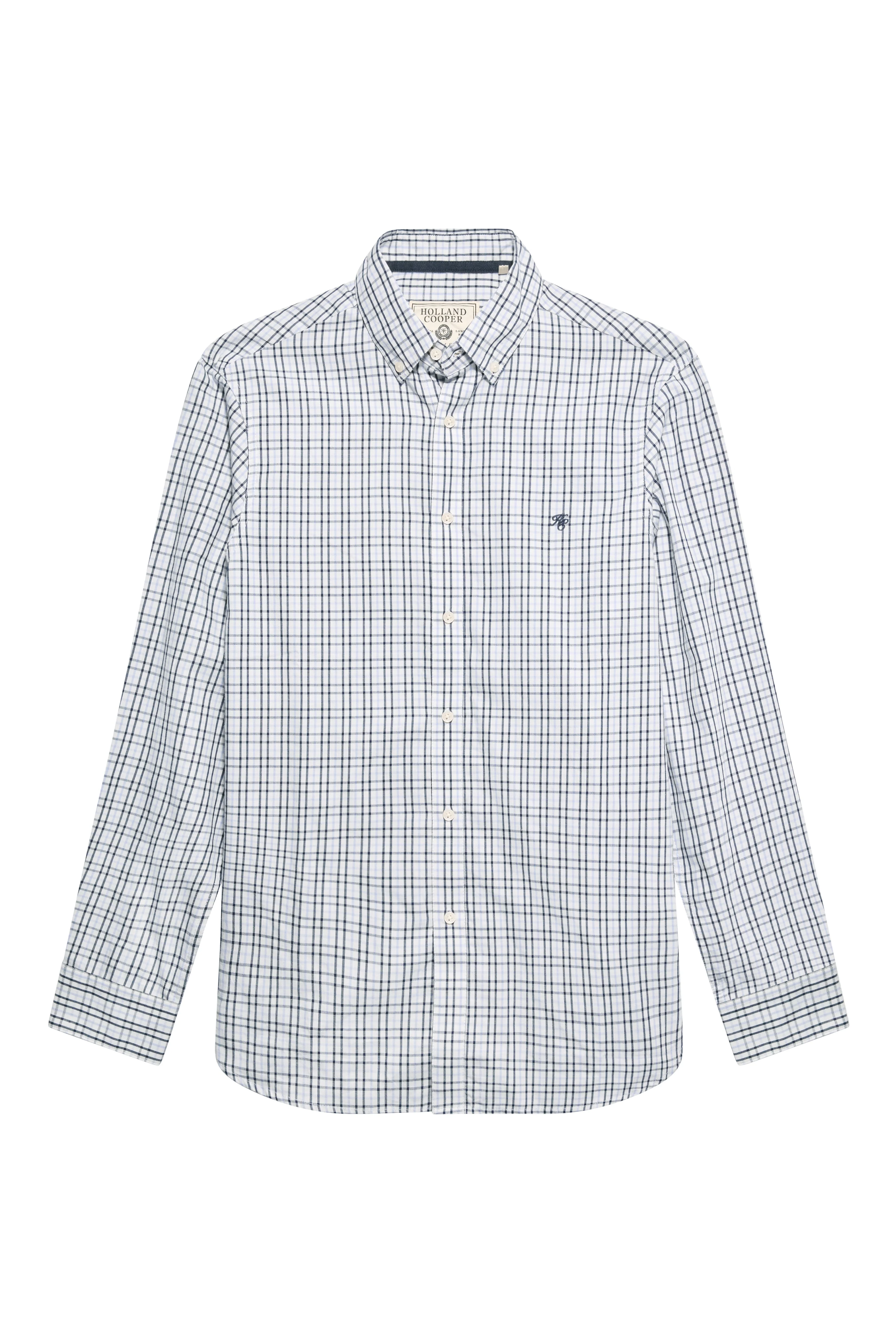 Men's Classic Woven Button Down Shirt (Cheltenham Check Blue) - Image 4