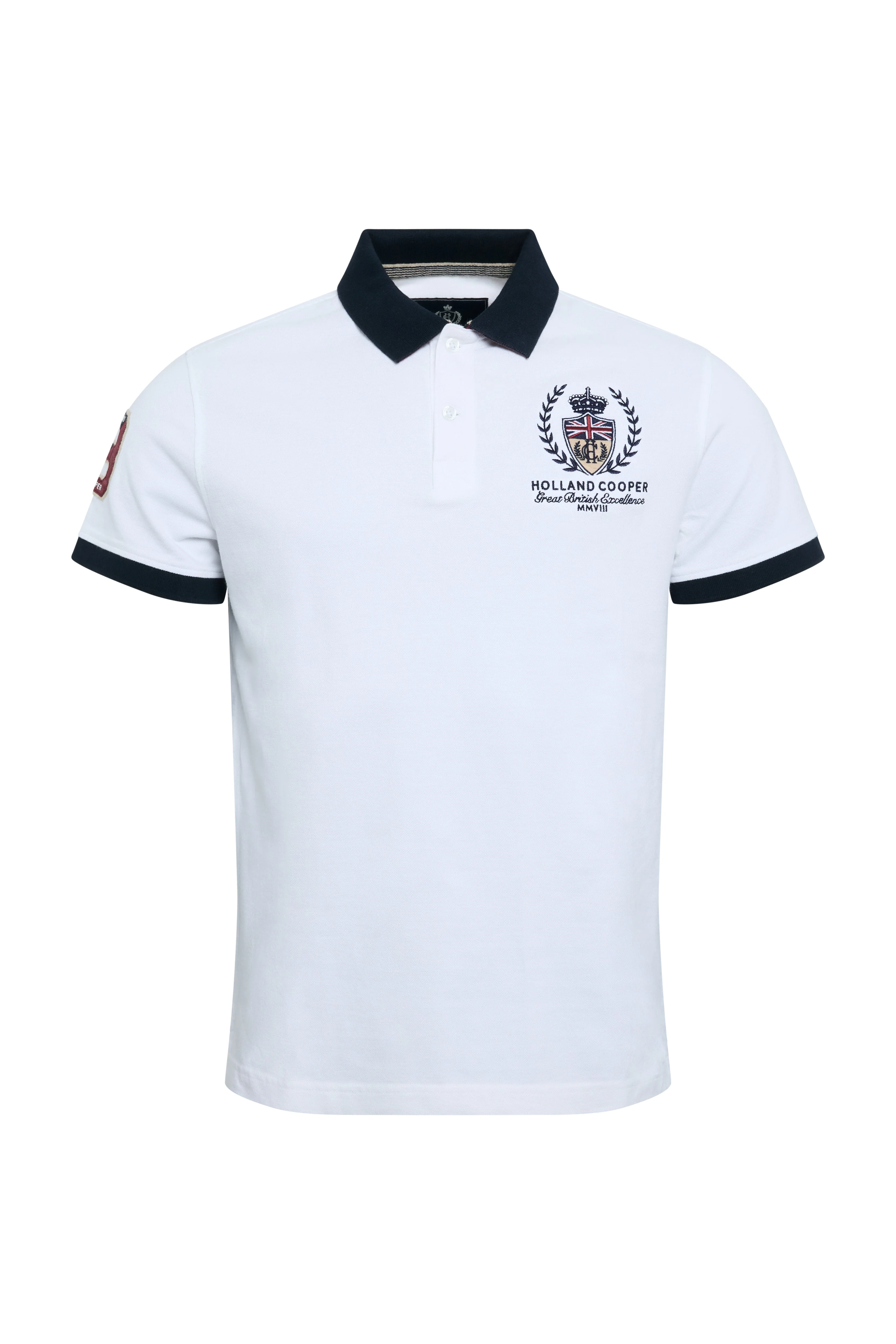 Men's Heritage Short Sleeve Polo Shirt (White) - Image 6