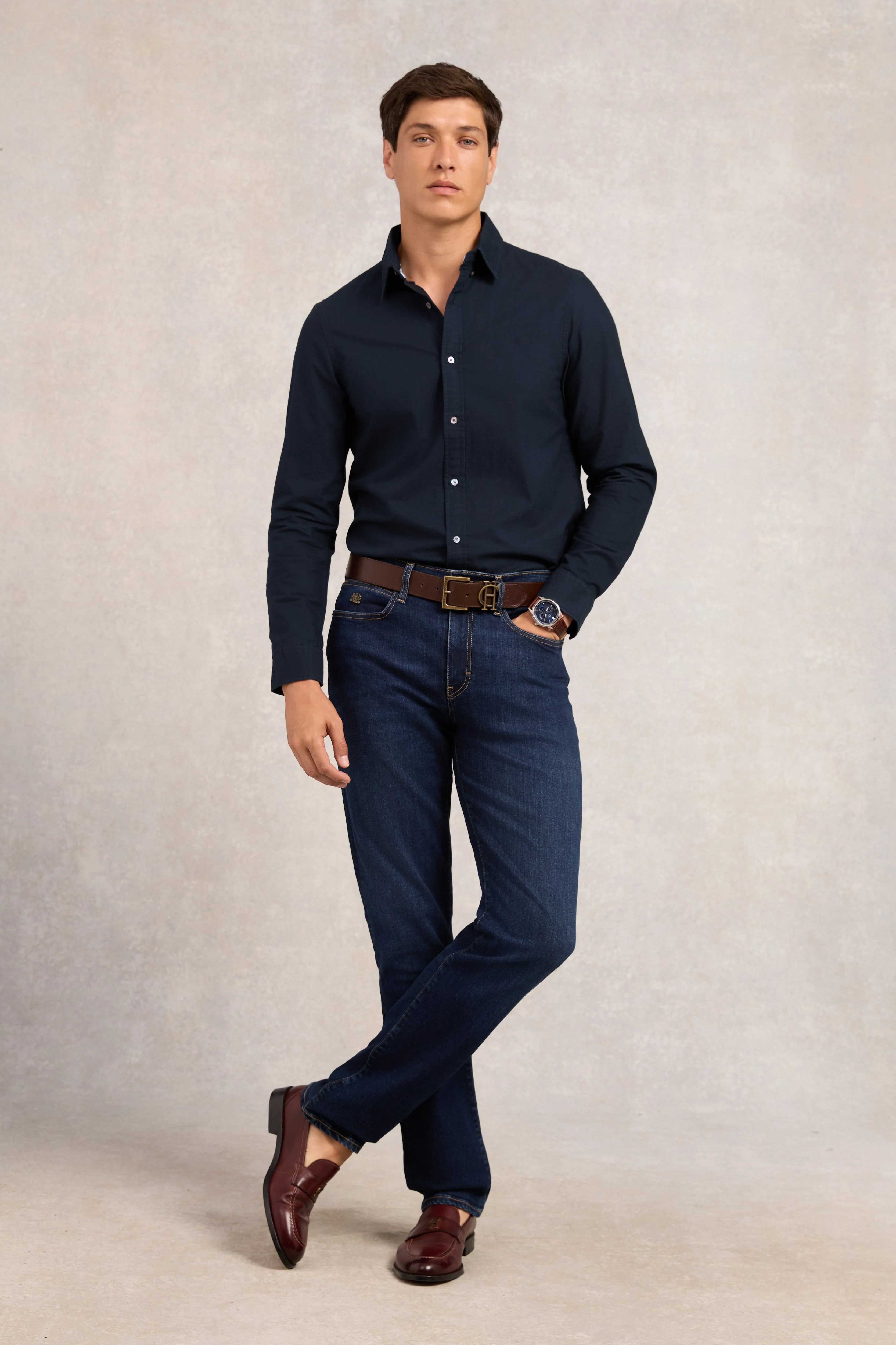 Men's Oxford Shirt (Ink Navy) - Image 3
