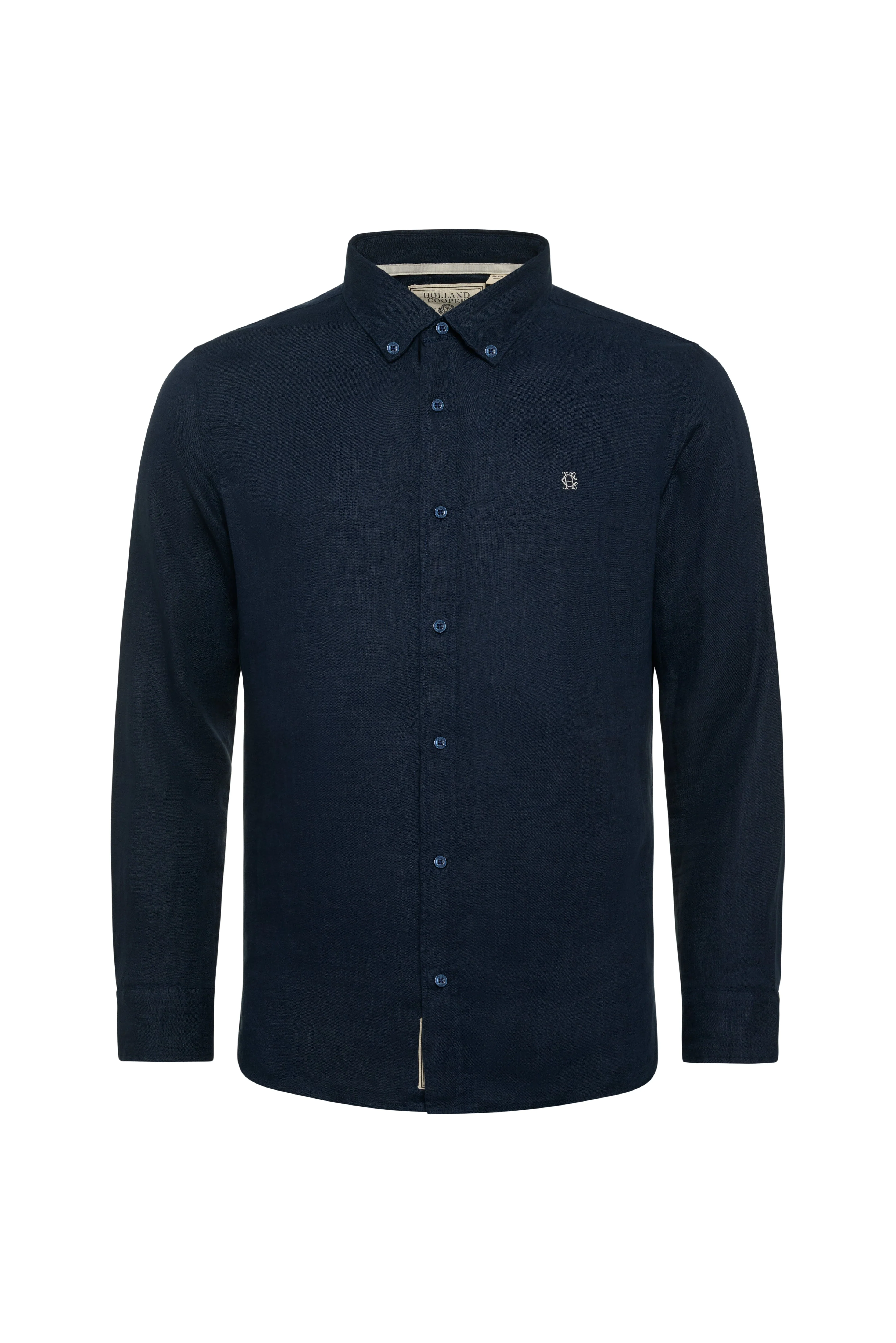 Men's Regular Fit Linen Shirt (Ink Navy) - Image 5