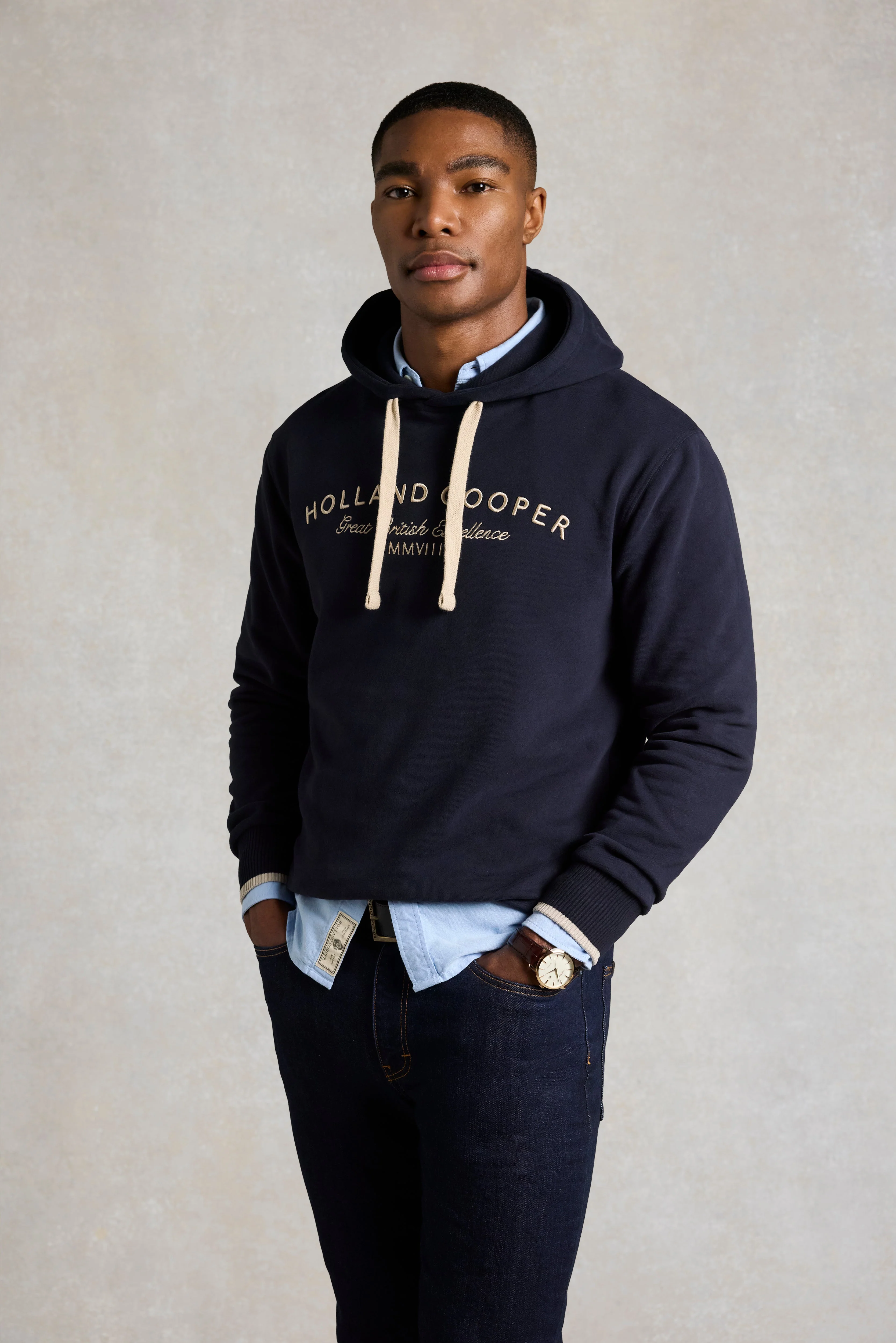 Men's Relaxed Fit Hoodie (Ink Navy) - Image 2