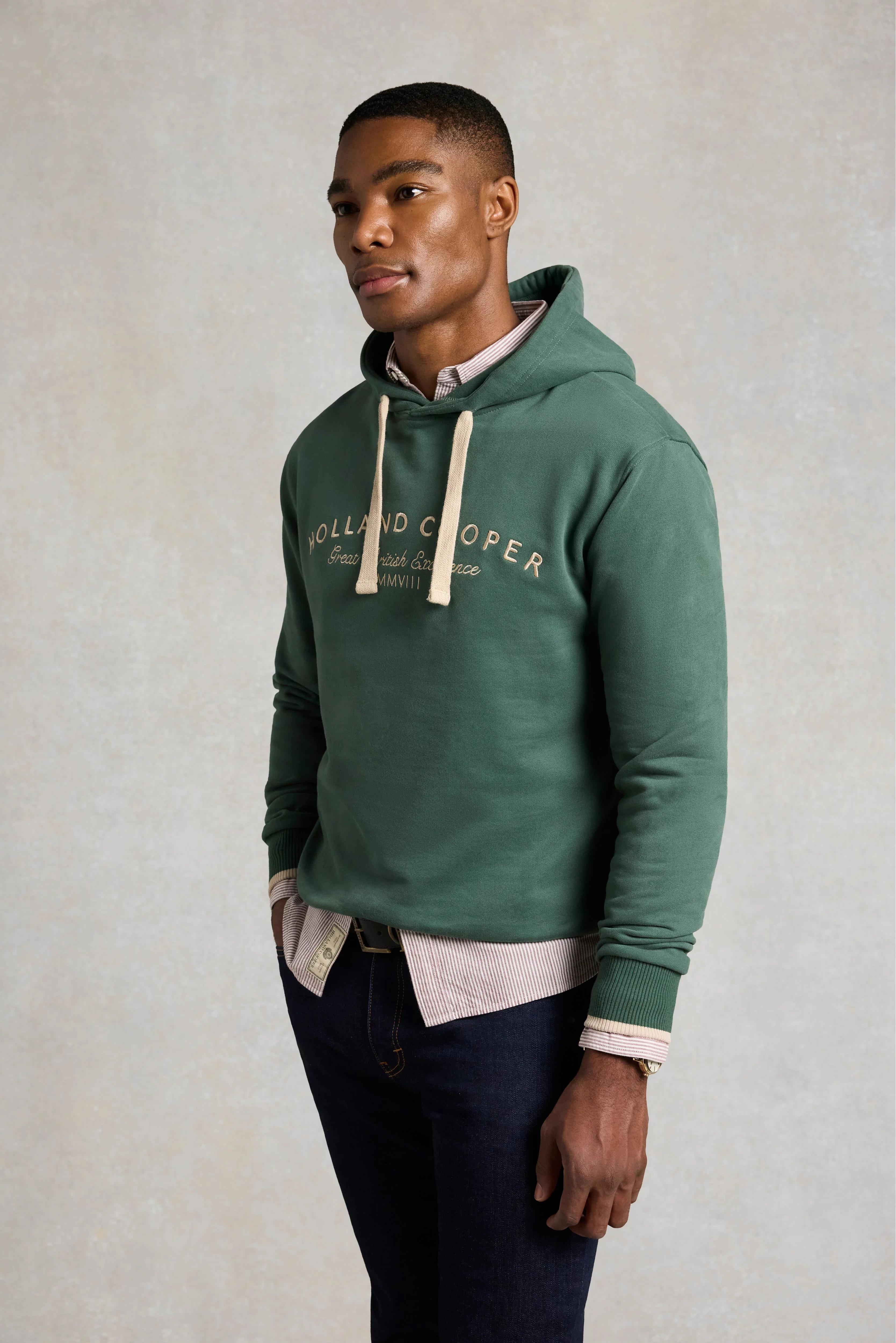 Men's Relaxed Fit Hoodie (Washed Sage) - Image 2