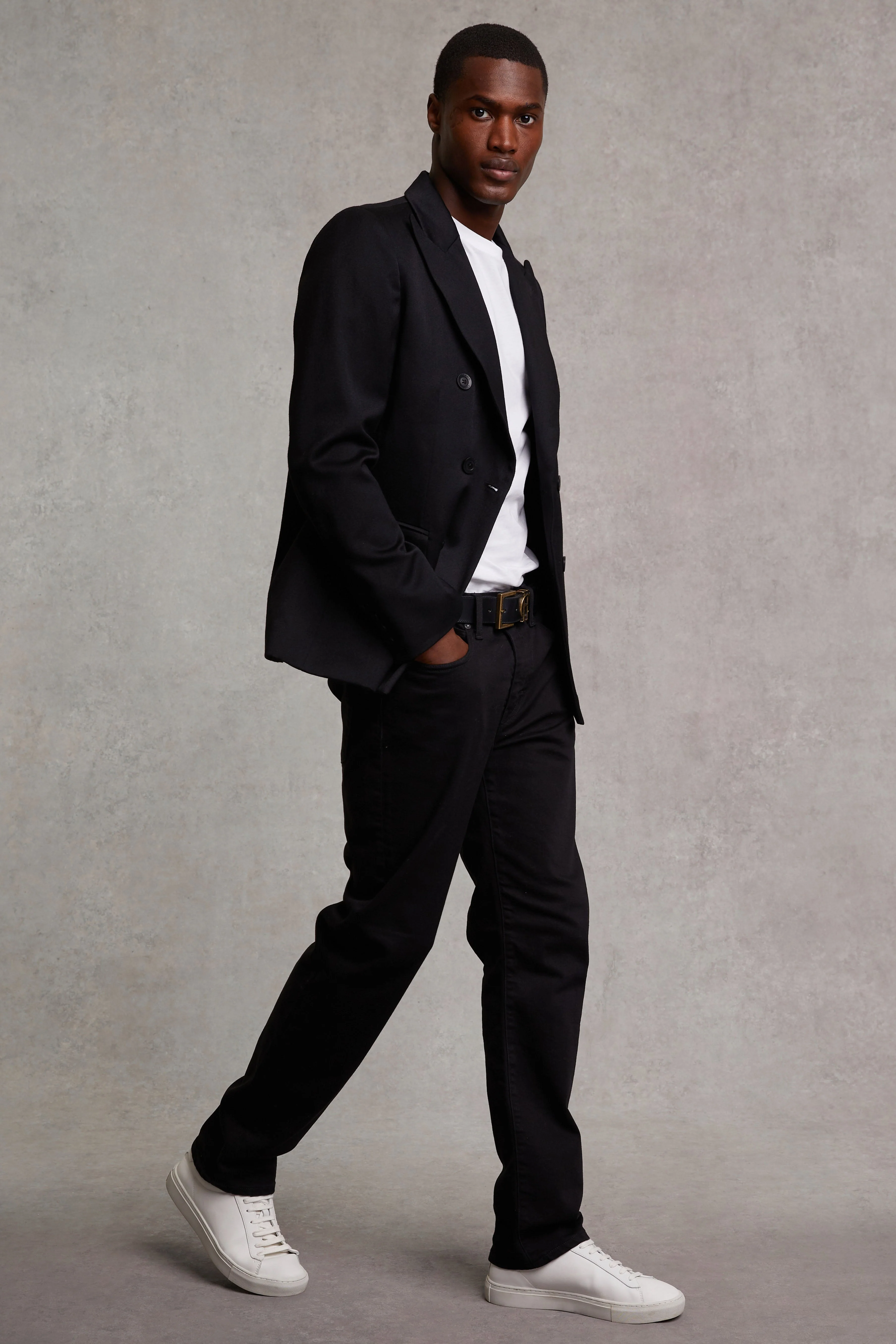 The Double Breasted Blazer (Black Barathea) - Image 6