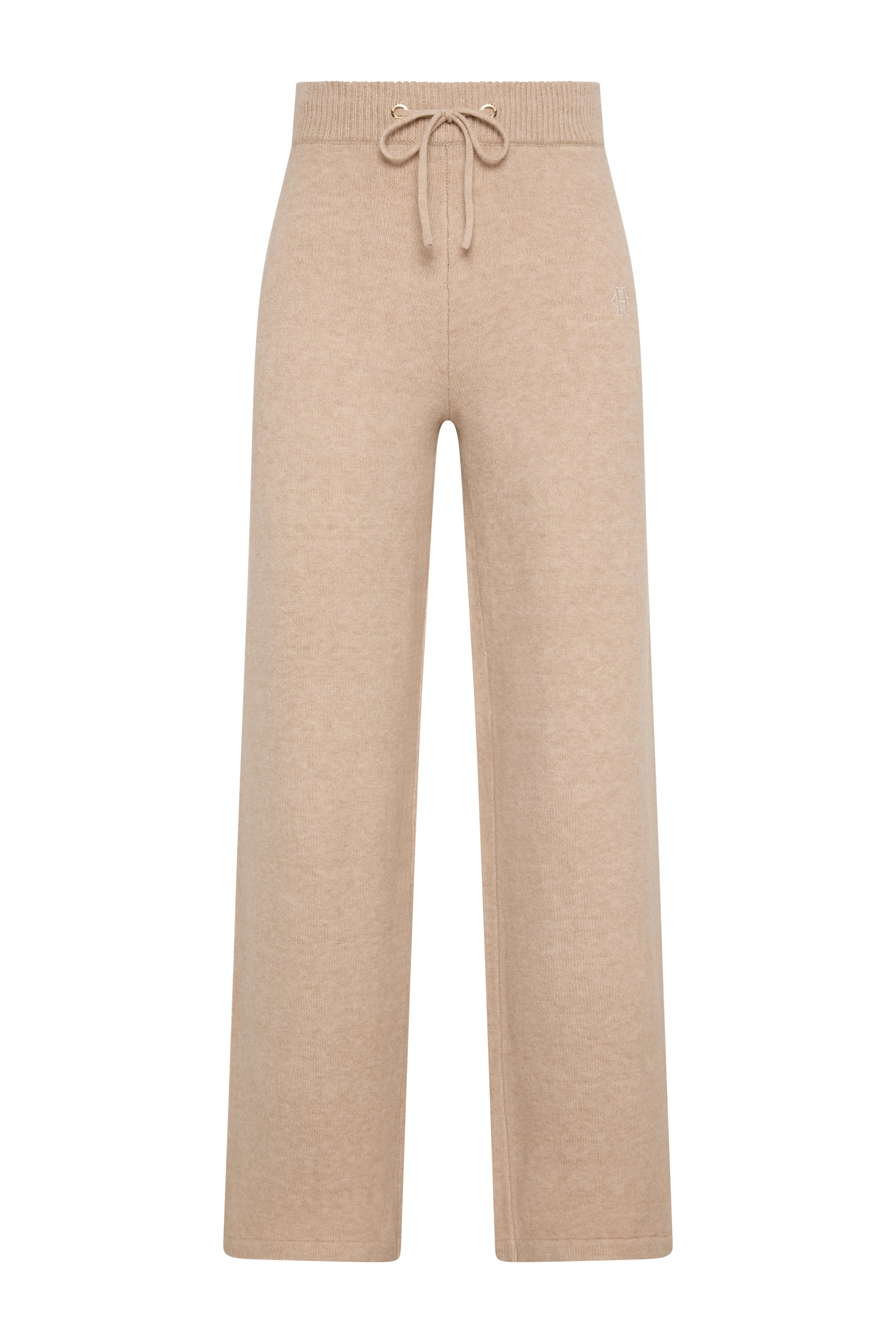Nina Knitted Wide Leg Pant (Toffee Marl) - Image 4