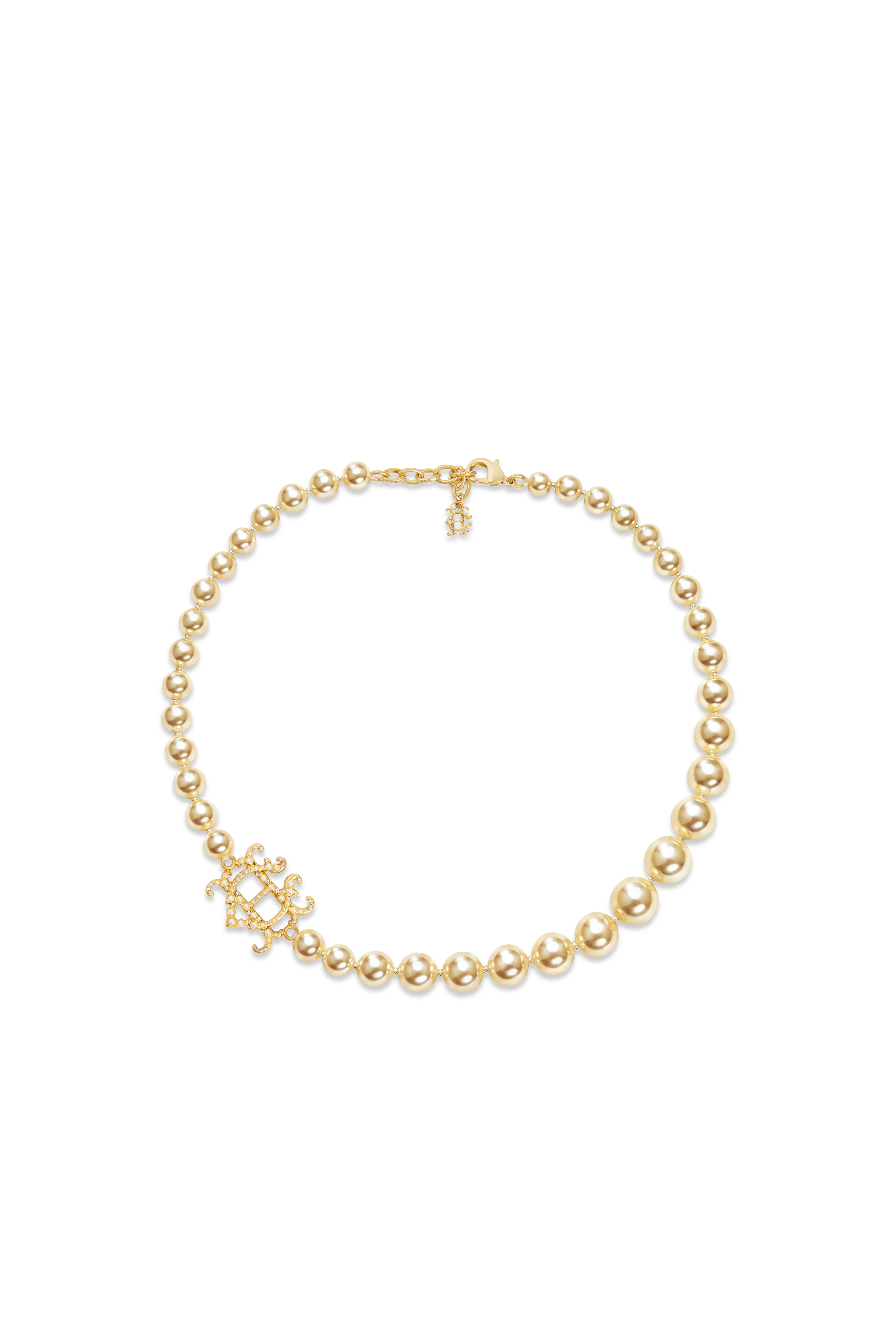 Short Pearl Necklace (Champagne Pearl)