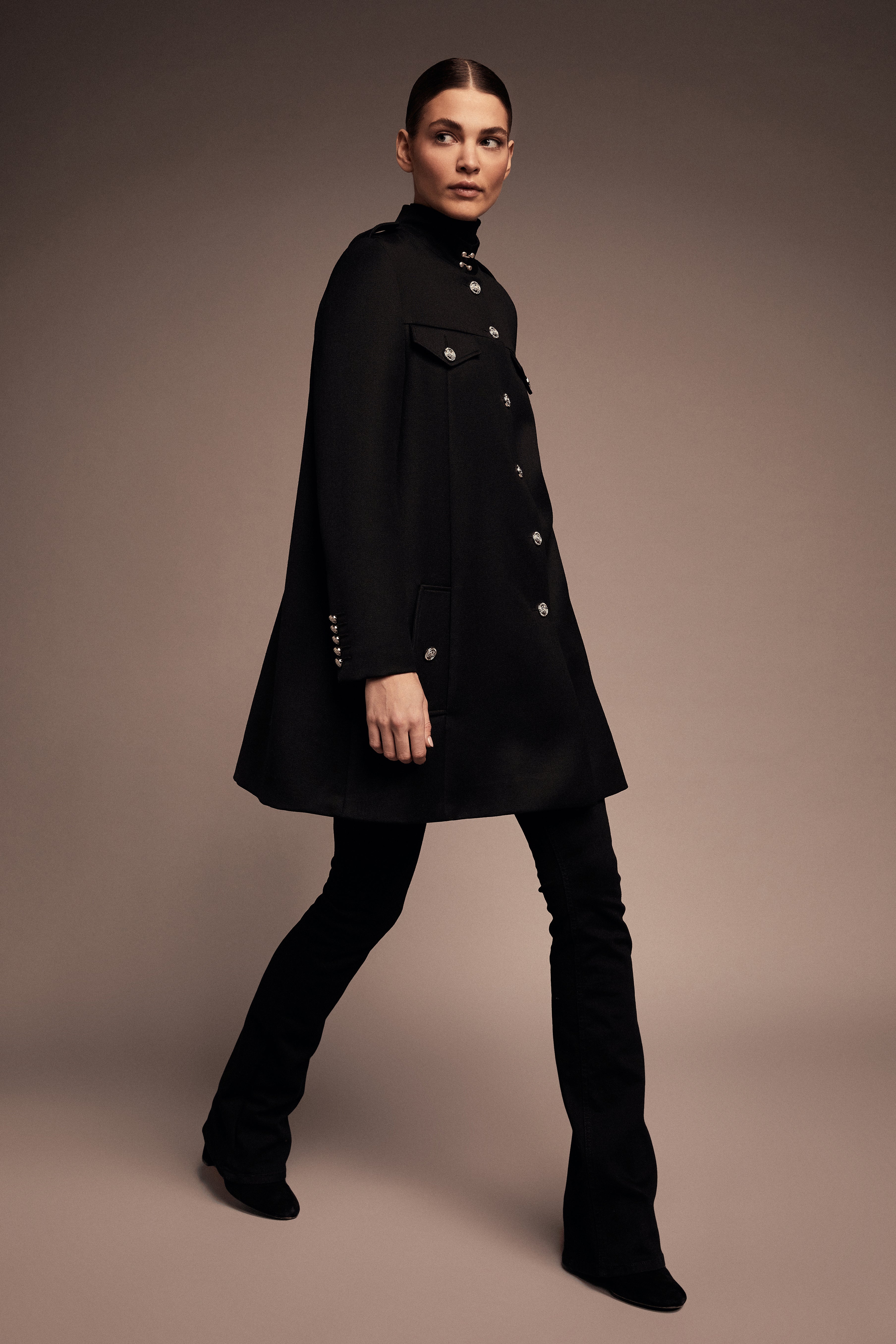 The Jubilee Highbury Cape Set (Black Twill) - Image 14